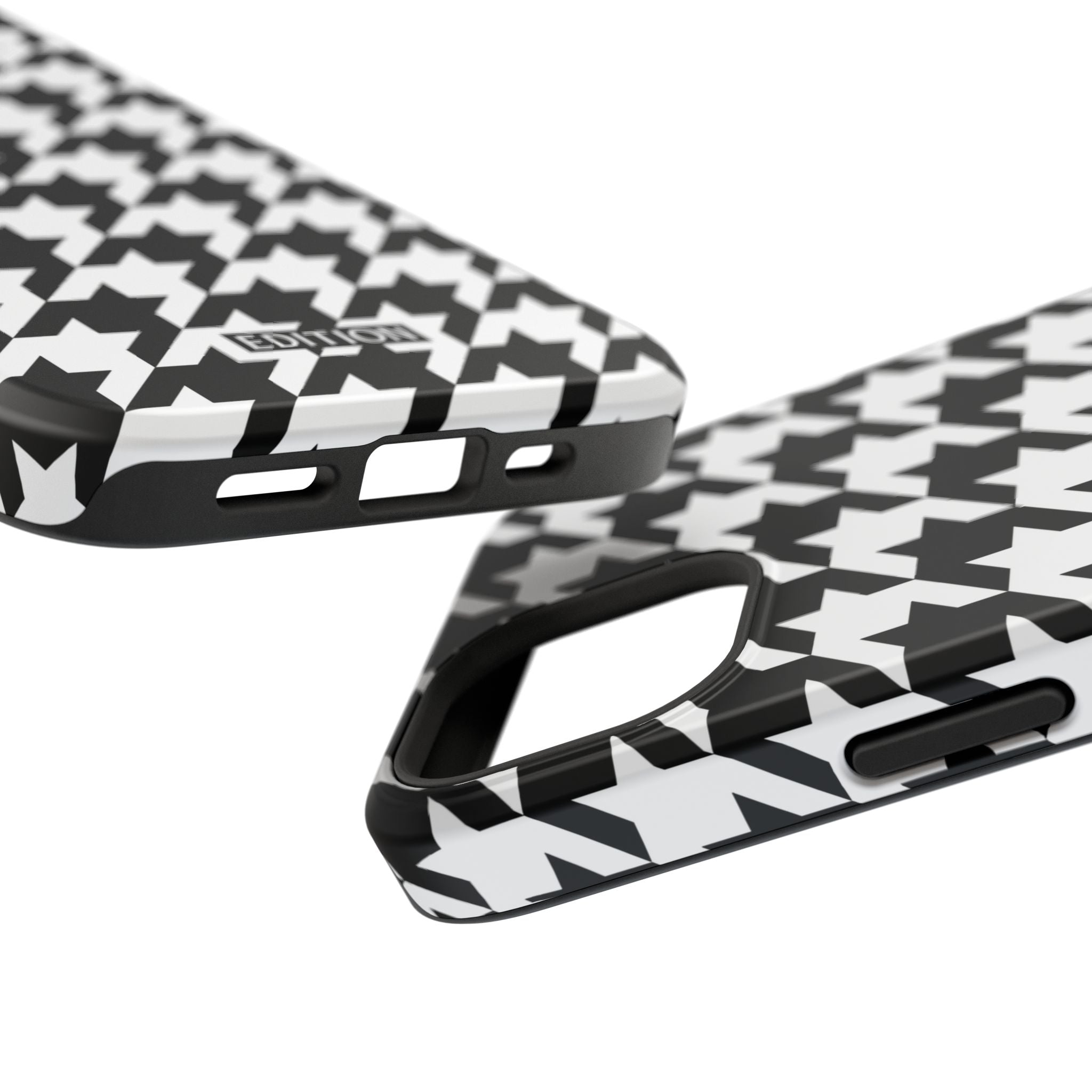 Black and White Houndstooth Case