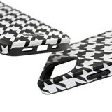 Black and White Houndstooth Case