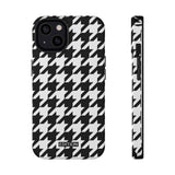 Black and White Houndstooth Case