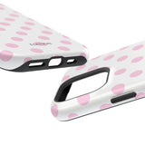 Pink and White Polka Dot Case