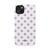 Purple and White Polka Dot Case
