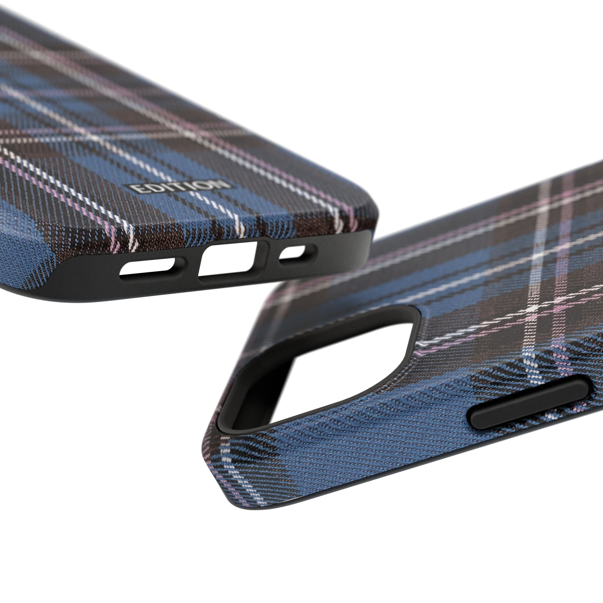 Blue and Pink Plaid Case