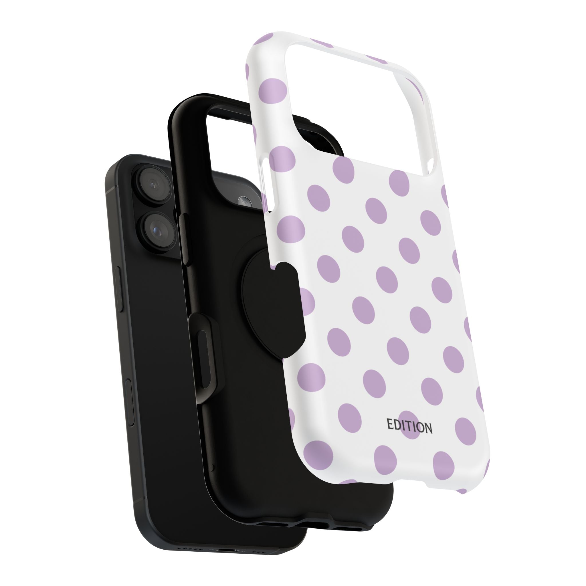 Purple and White Polka Dot Case