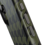 Army Green Houndstooth Case
