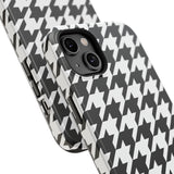 Black and White Houndstooth Case