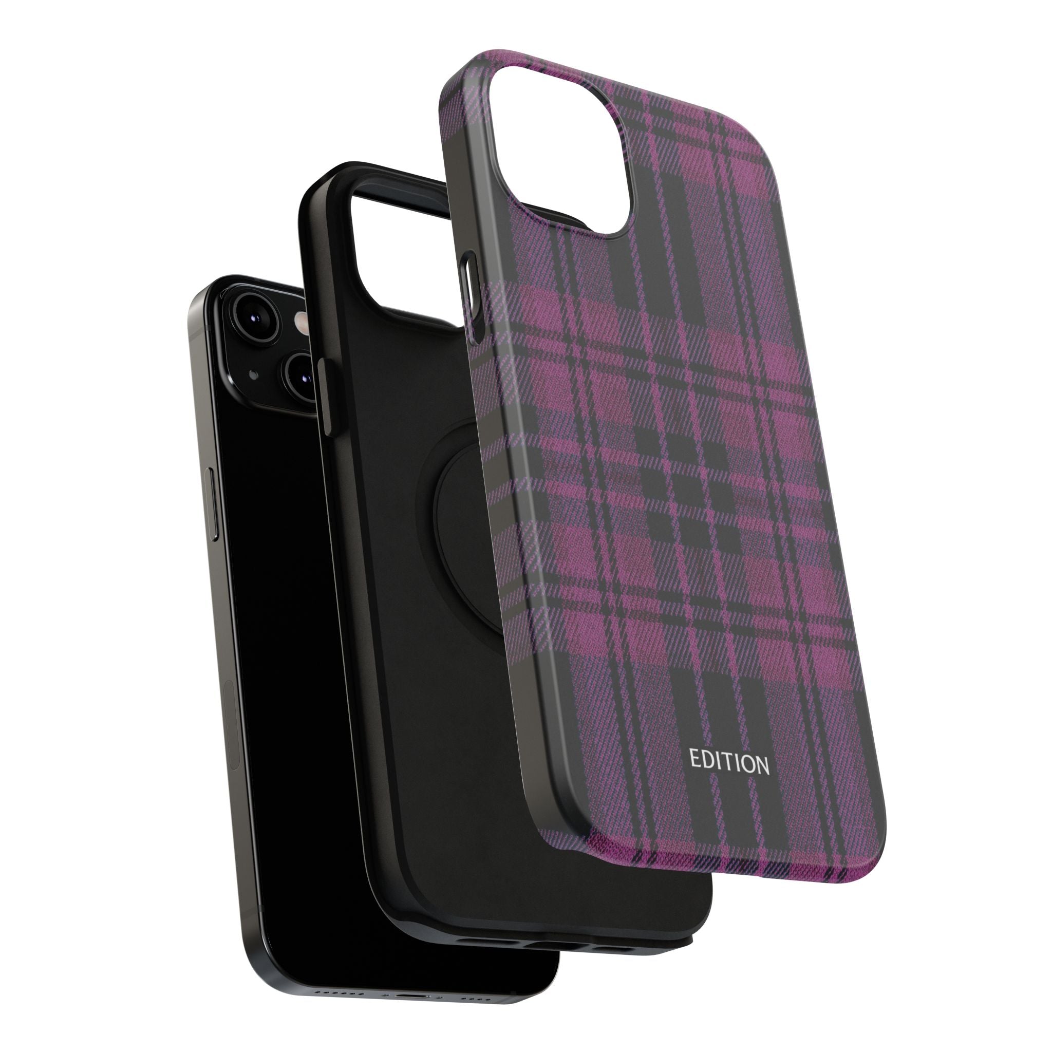 Black and Pink Plaid Case