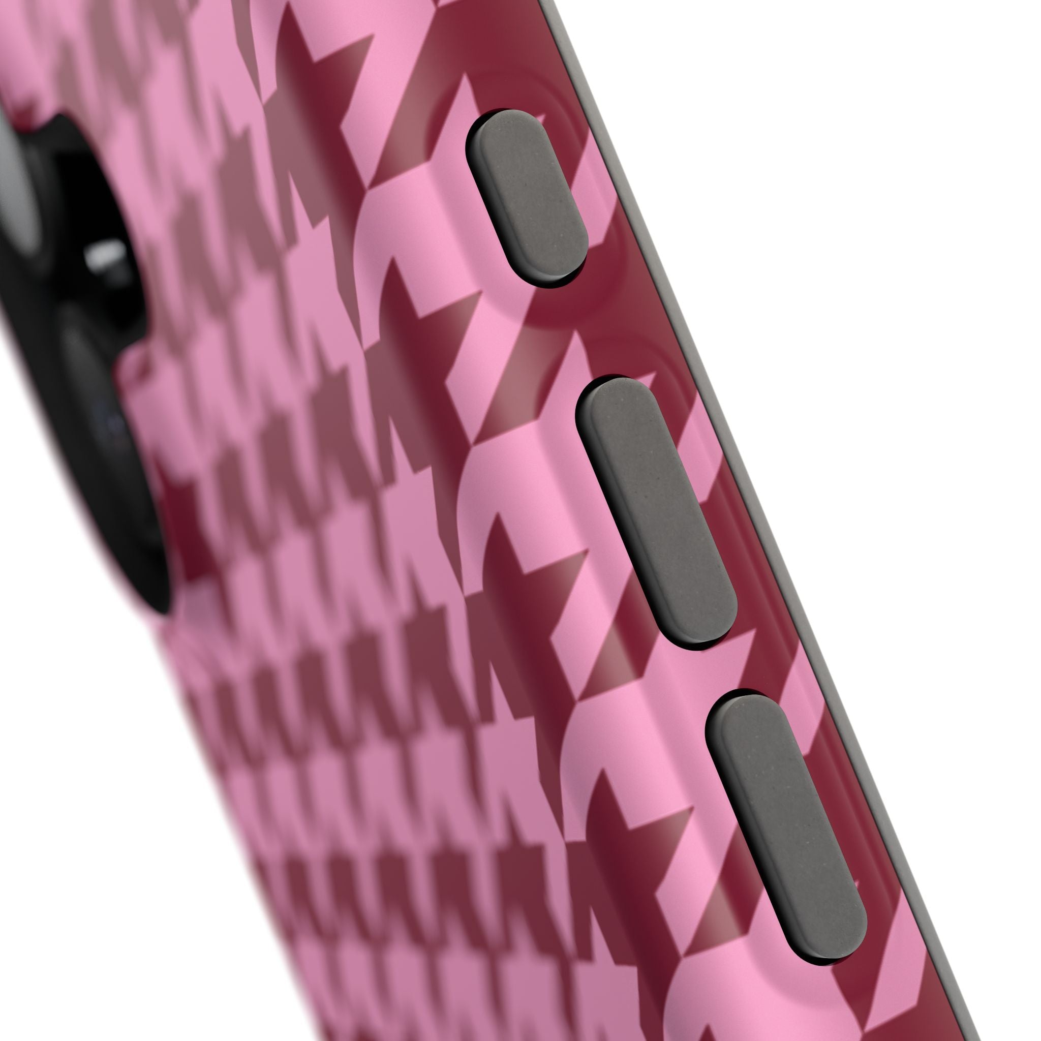 Raspberry Sorbet Houndstooth Case