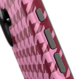 Raspberry Sorbet Houndstooth Case