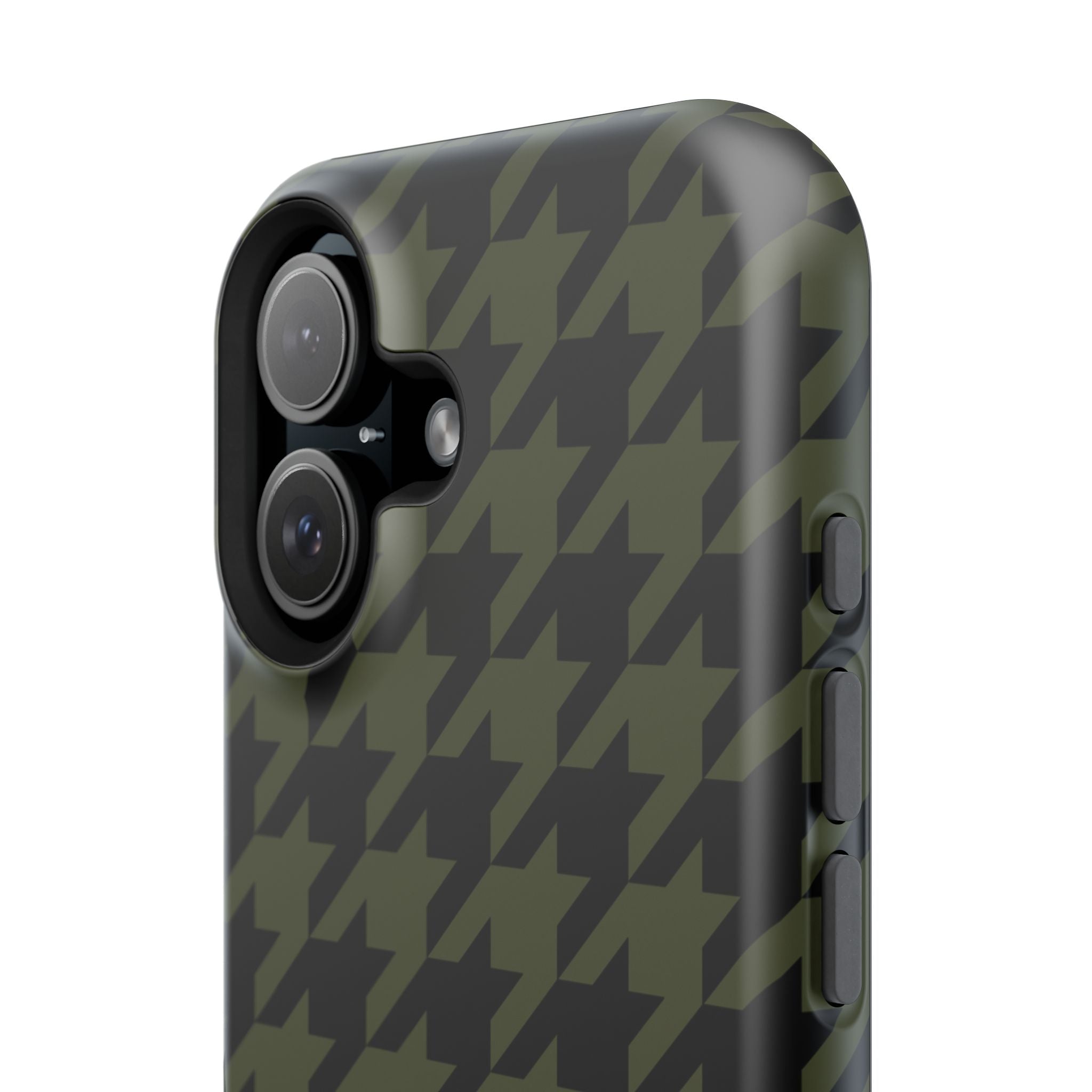 Army Green Houndstooth Case