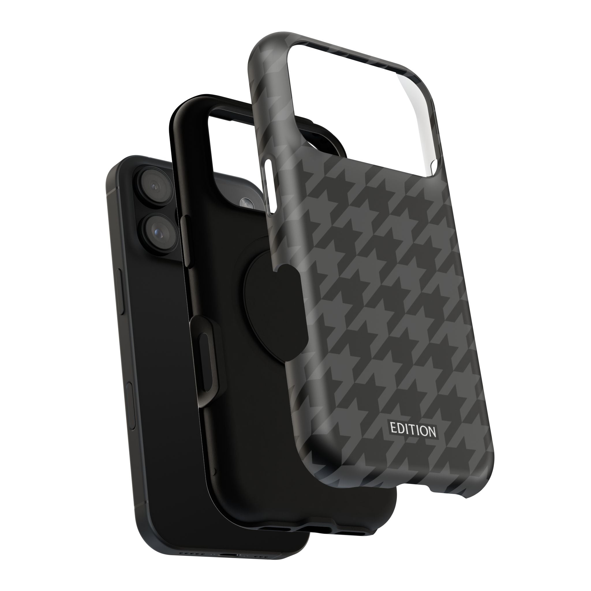 Grey Houndstooth Case