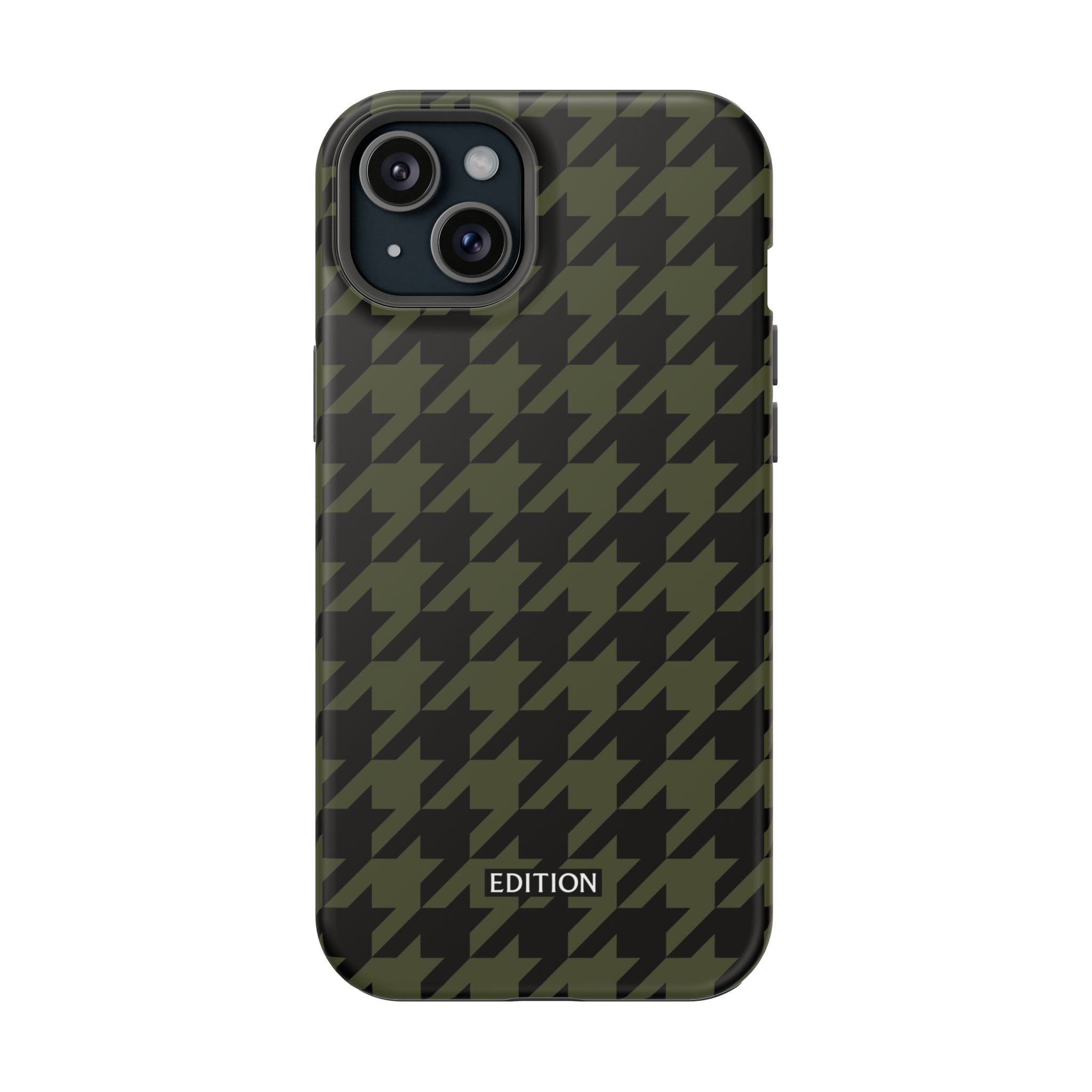 Army Green Houndstooth Case
