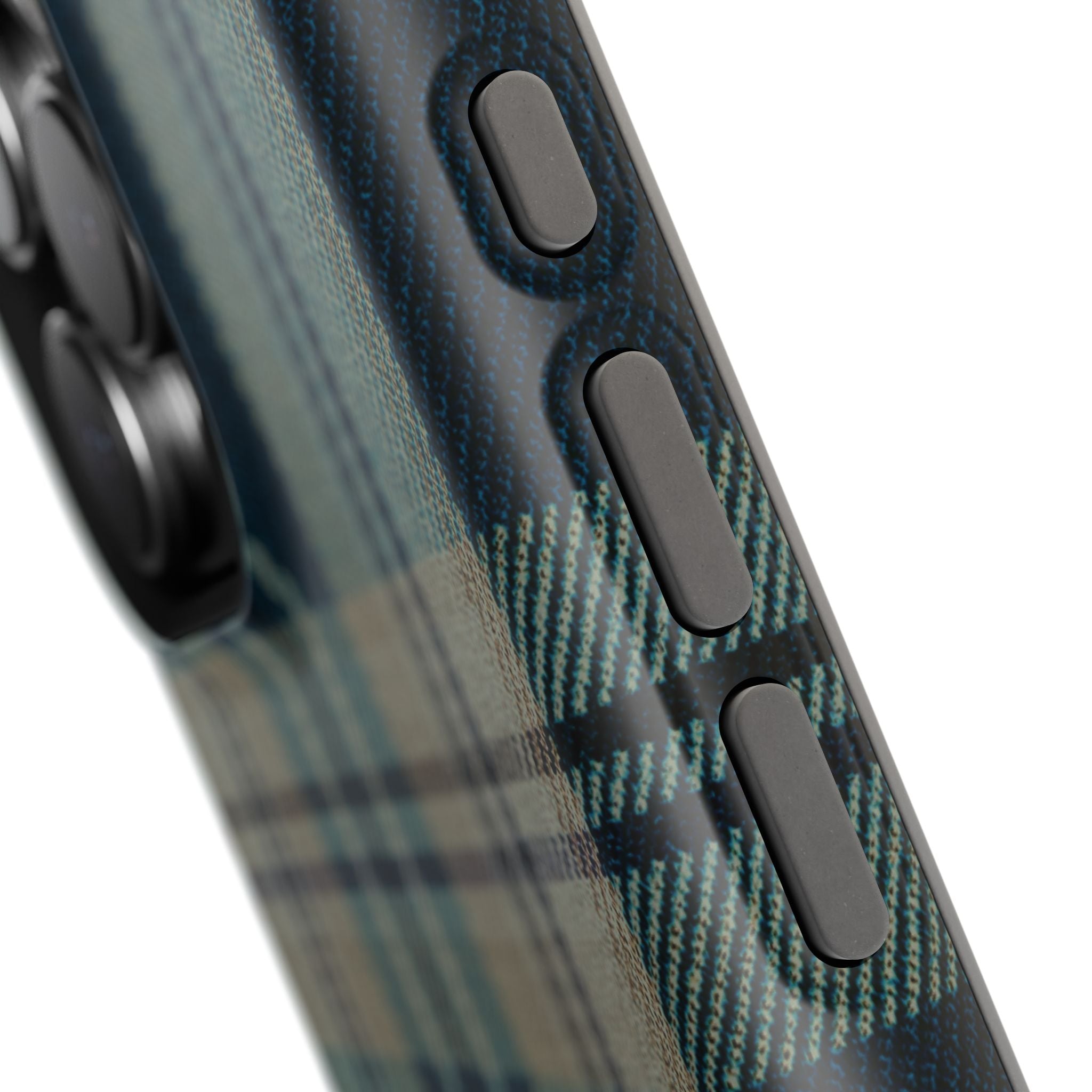 Green and Blue Plaid Case