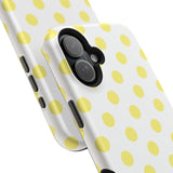 Yellow and White Polka Dot Case