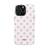 Pink and White Polka Dot Case