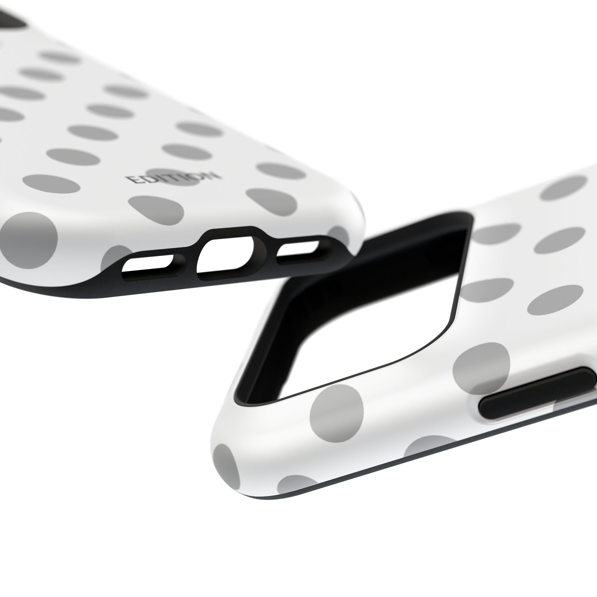 Grey and White Polka Dot Case
