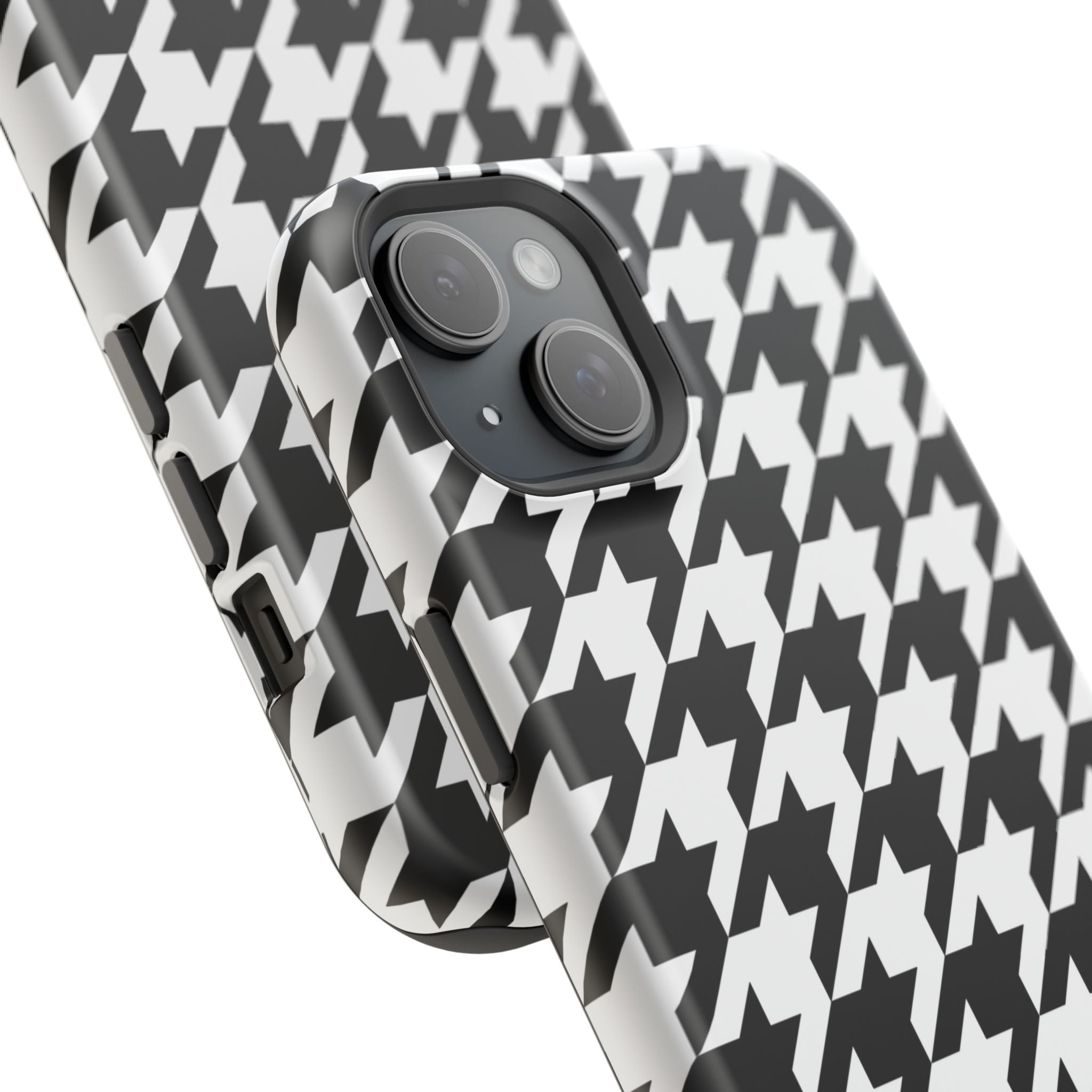 Black and White Houndstooth Case