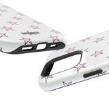 Pink and White Star Case