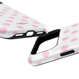 Pink and White Polka Dot Case