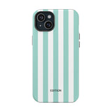 Teal Beach Stripe Case