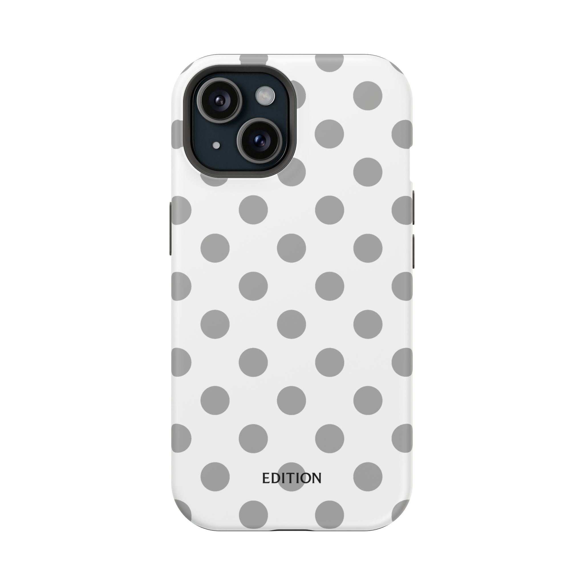 Grey and White Polka Dot Case