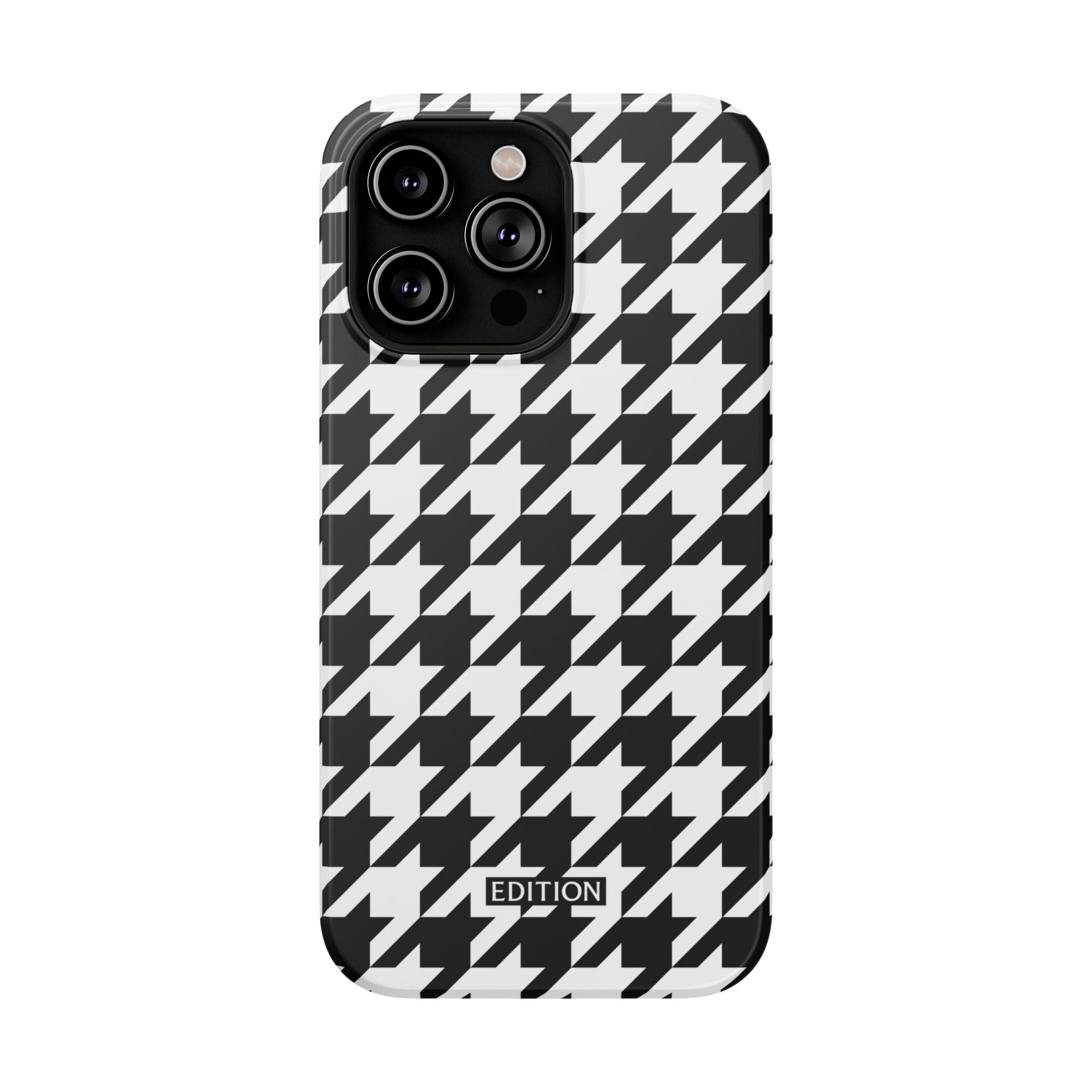 Black and White Houndstooth Case