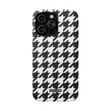 Black and White Houndstooth Case