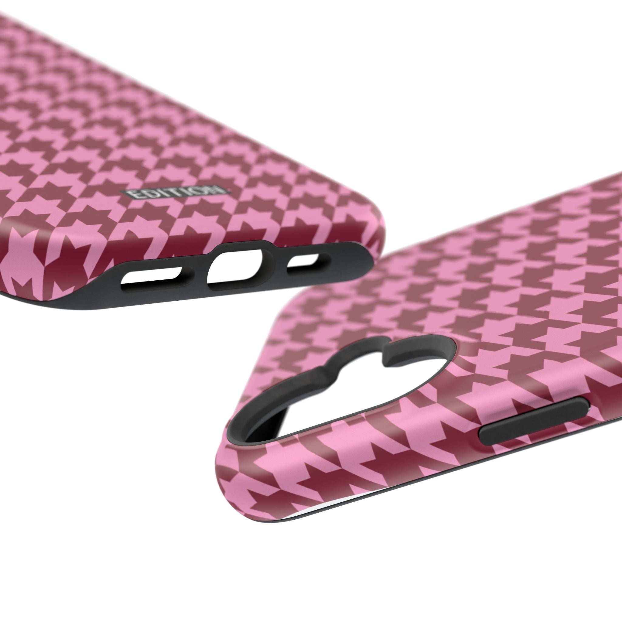 Raspberry Sorbet Houndstooth Case