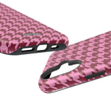 Raspberry Sorbet Houndstooth Case