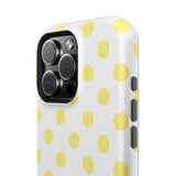 Yellow and White Polka Dot Case
