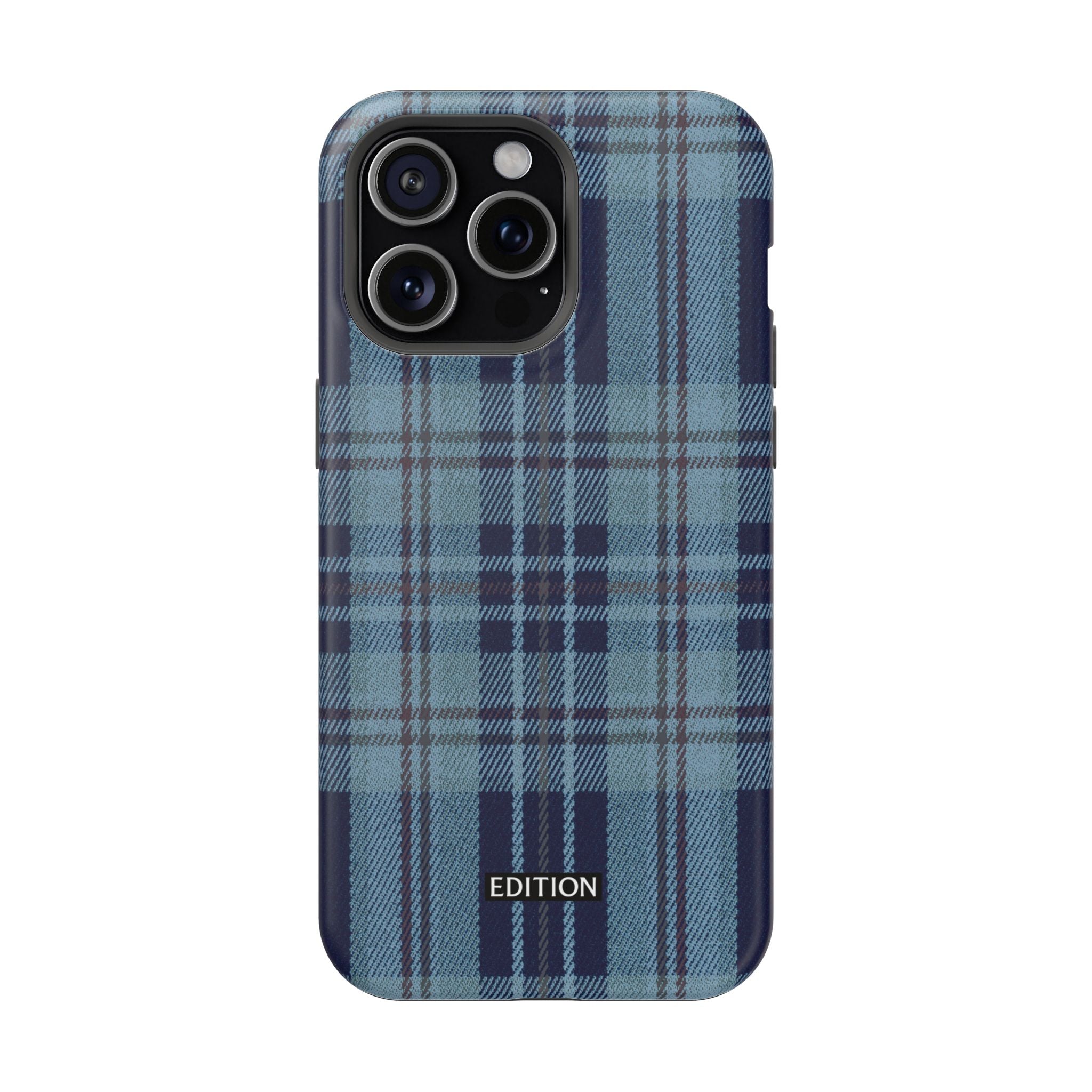 Navy Plaid Case