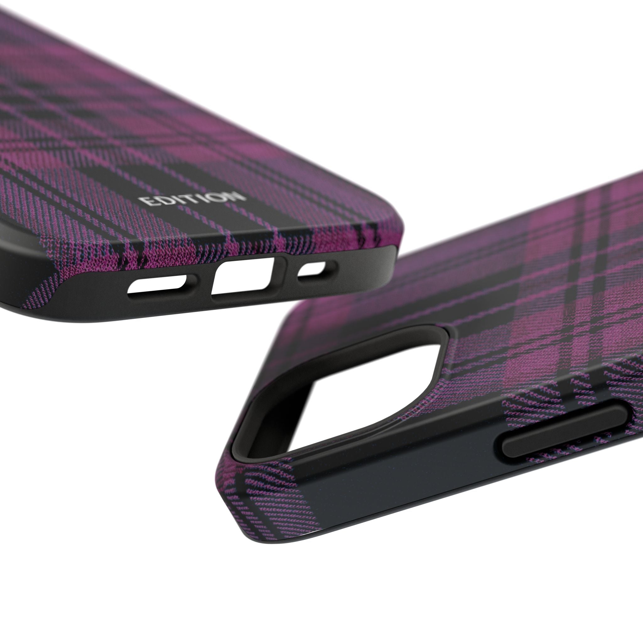 Black and Pink Plaid Case