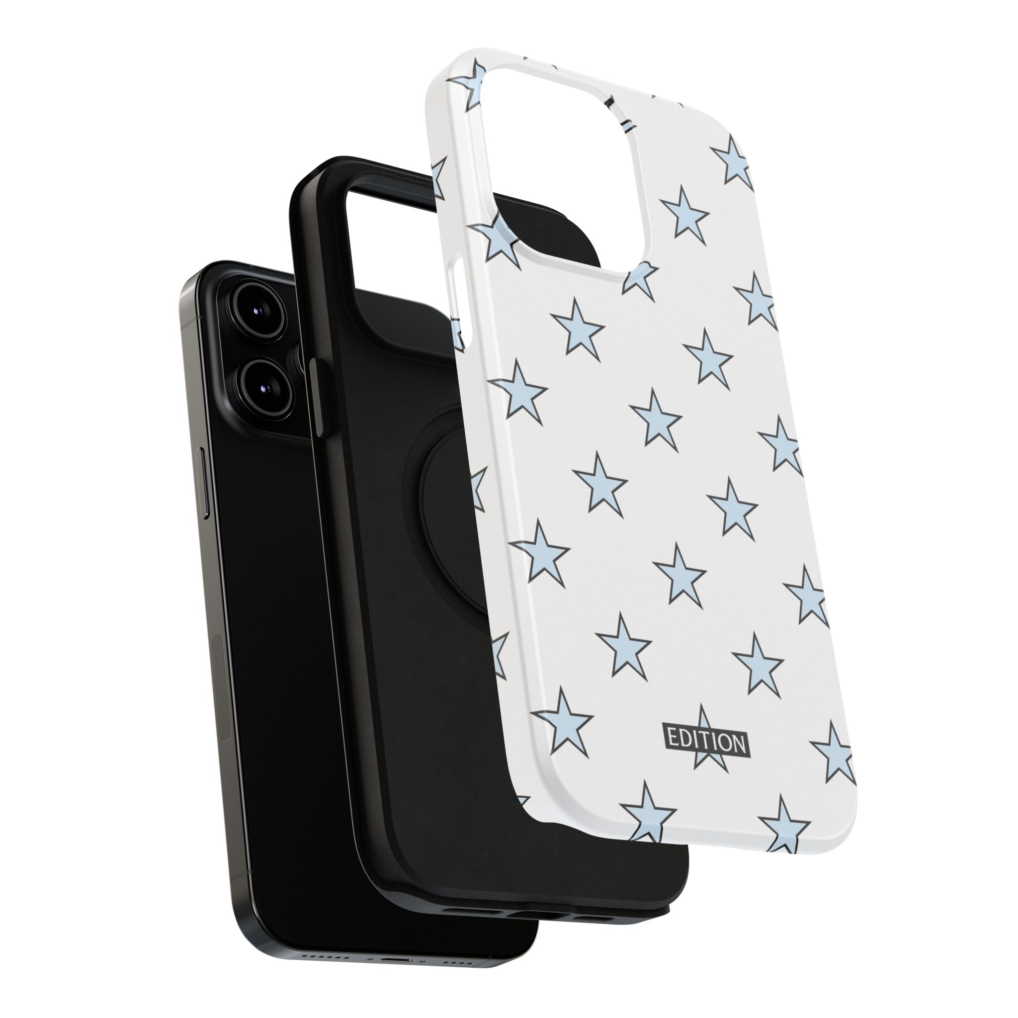 Blue and White Star Case