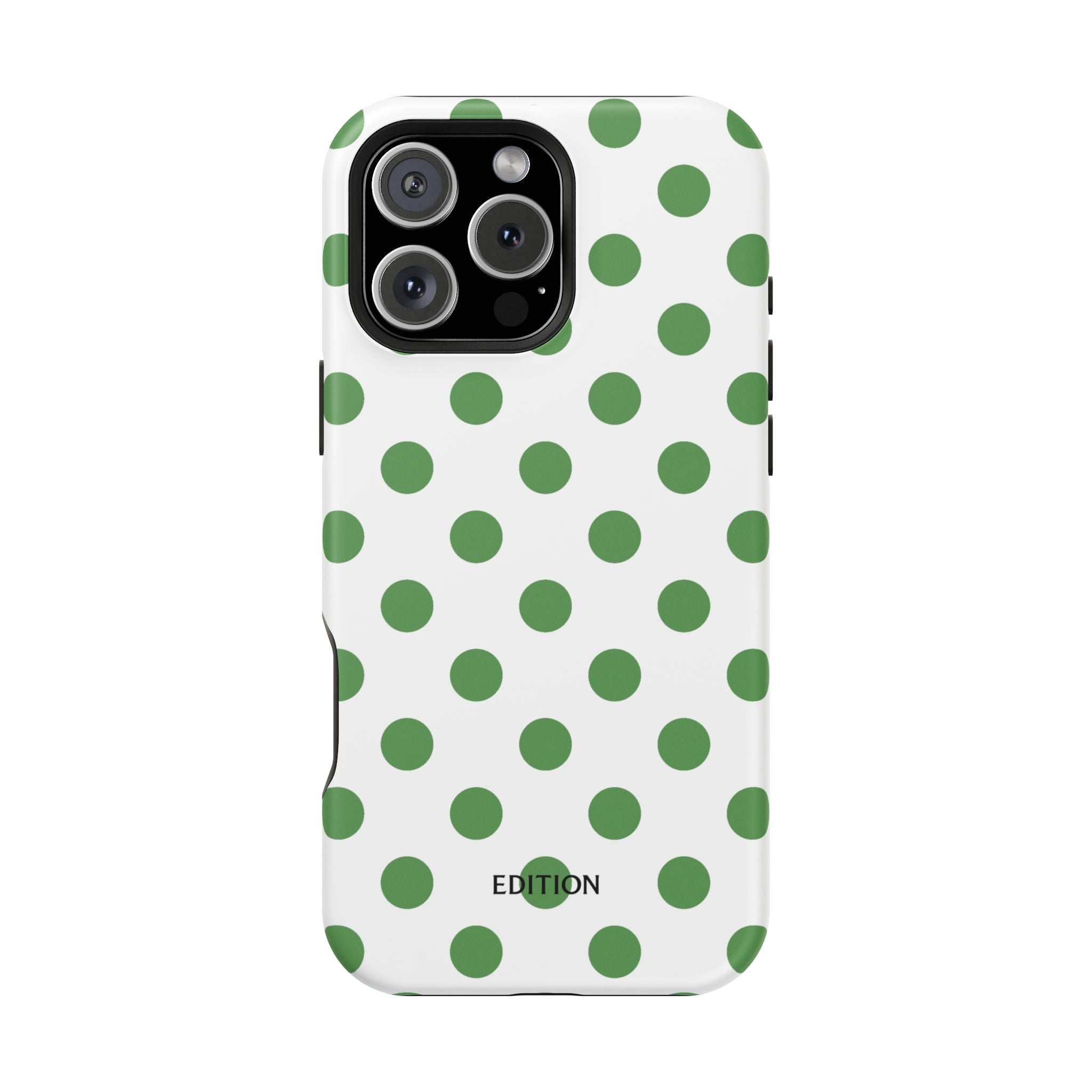 Green and White Polka Dot Case