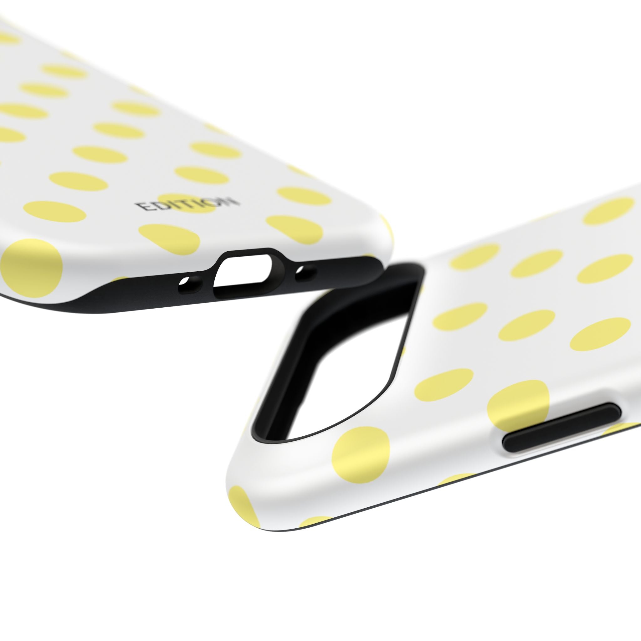 Yellow and White Polka Dot Case