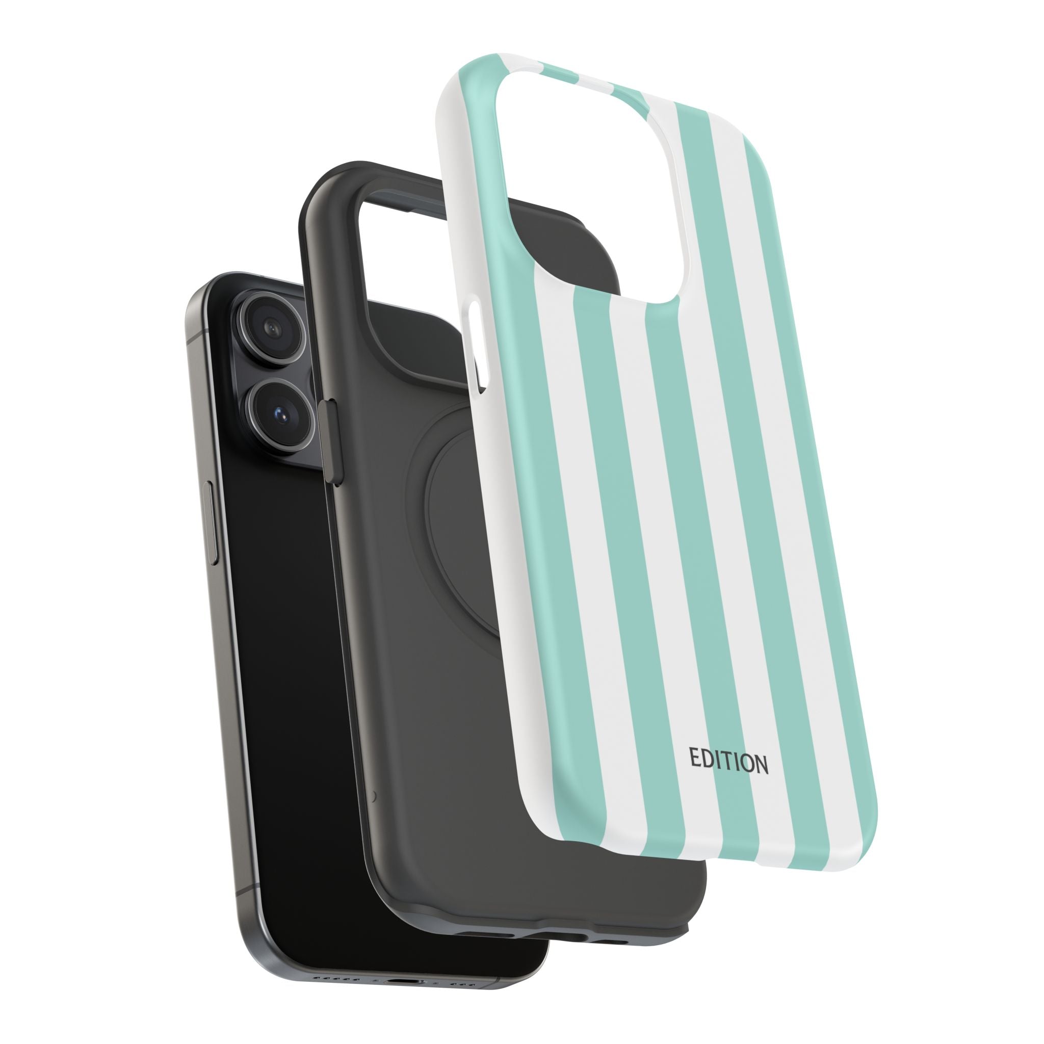 Teal Beach Stripe Case