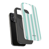 Teal Beach Stripe Case