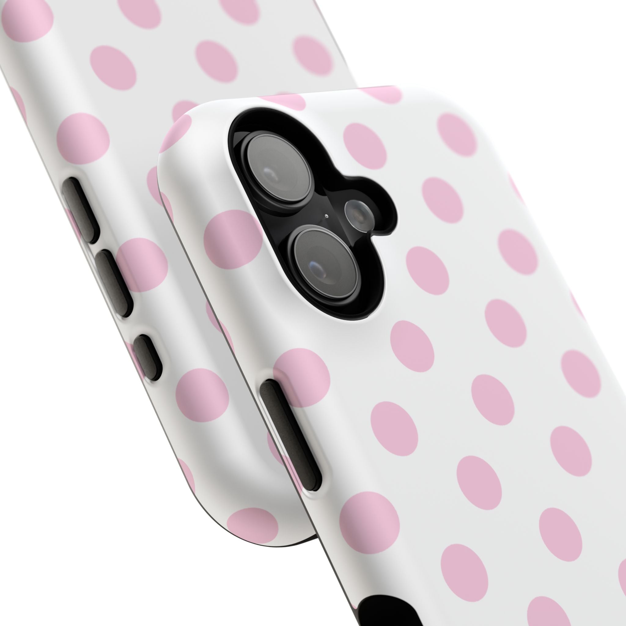Pink and White Polka Dot Case