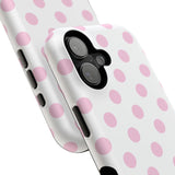 Pink and White Polka Dot Case