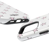 Pink and White Star Case
