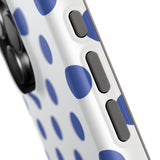 Blue and White Polka Dot Case