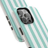 Teal Beach Stripe Case