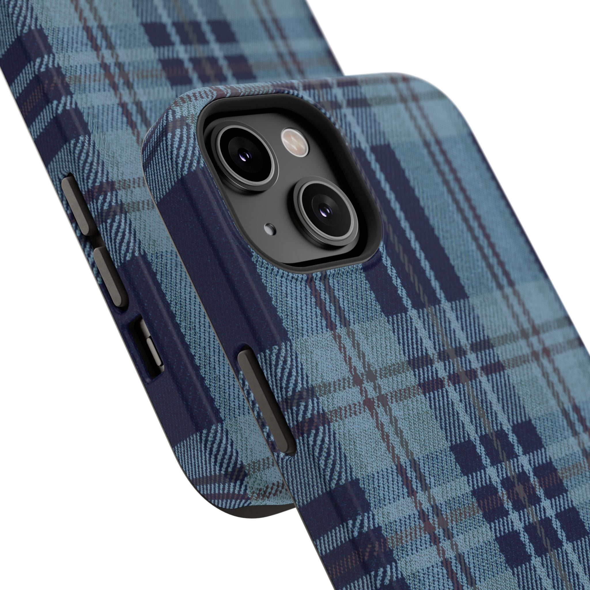 Navy Plaid Case