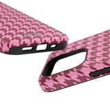 Raspberry Sorbet Houndstooth Case