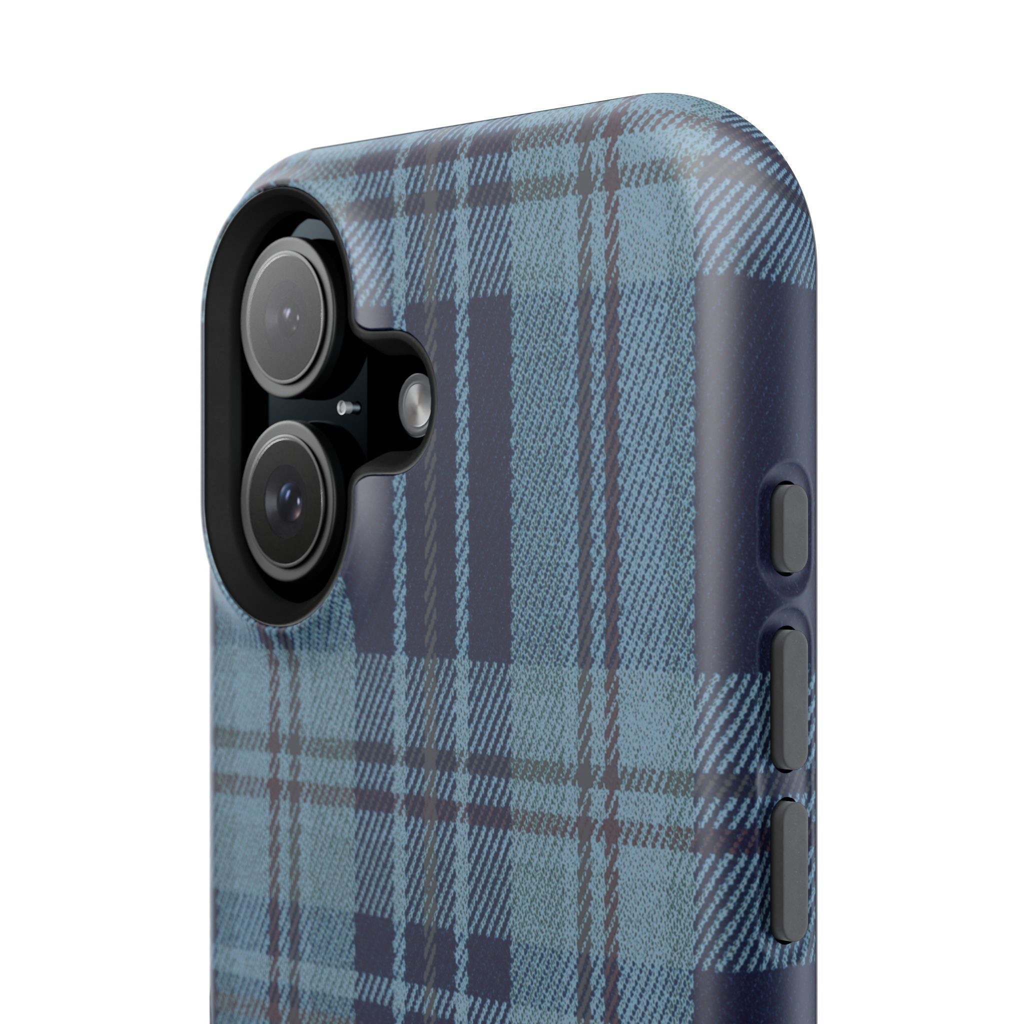 Navy Plaid Case
