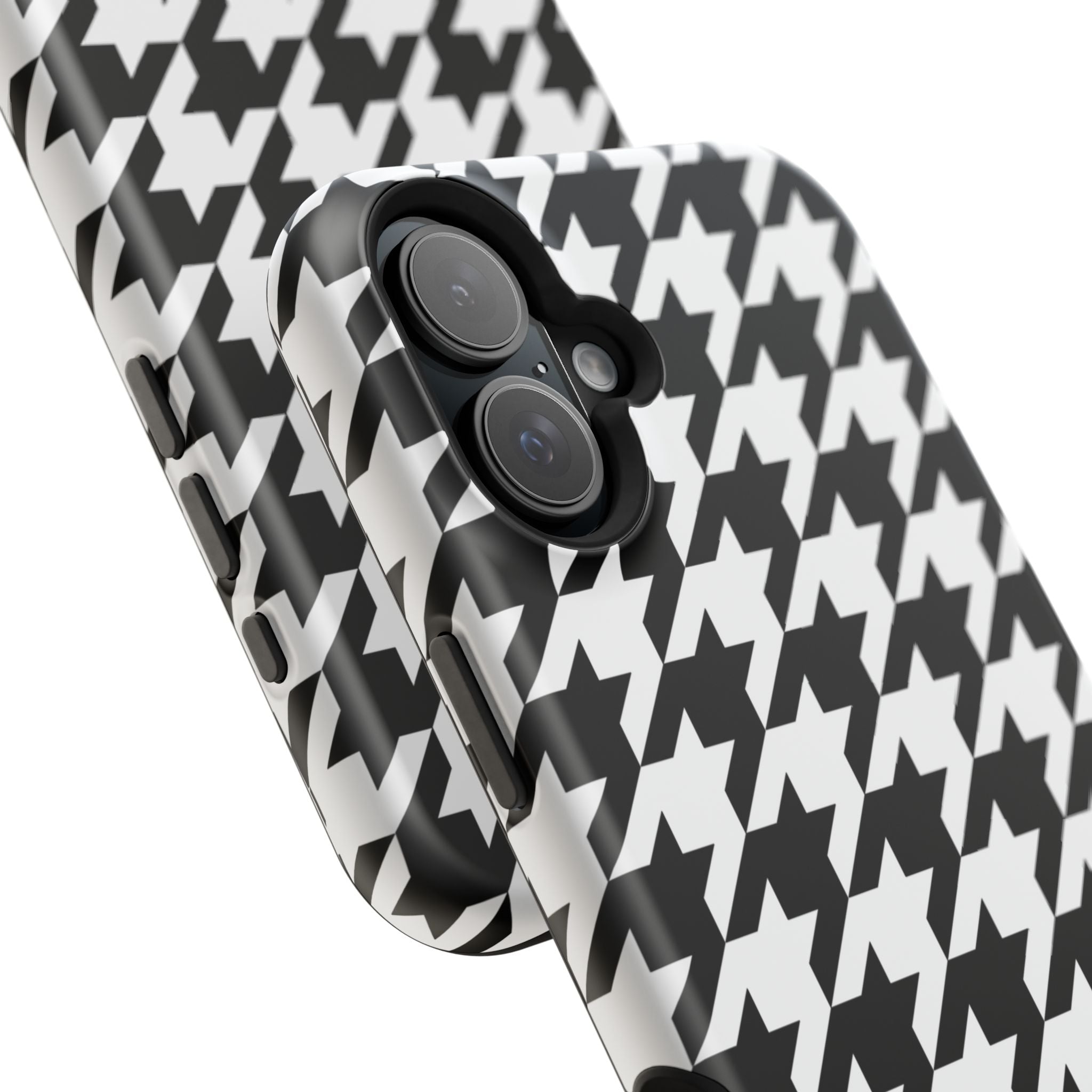 Black and White Houndstooth Case