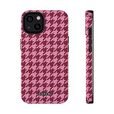 Raspberry Sorbet Houndstooth Case