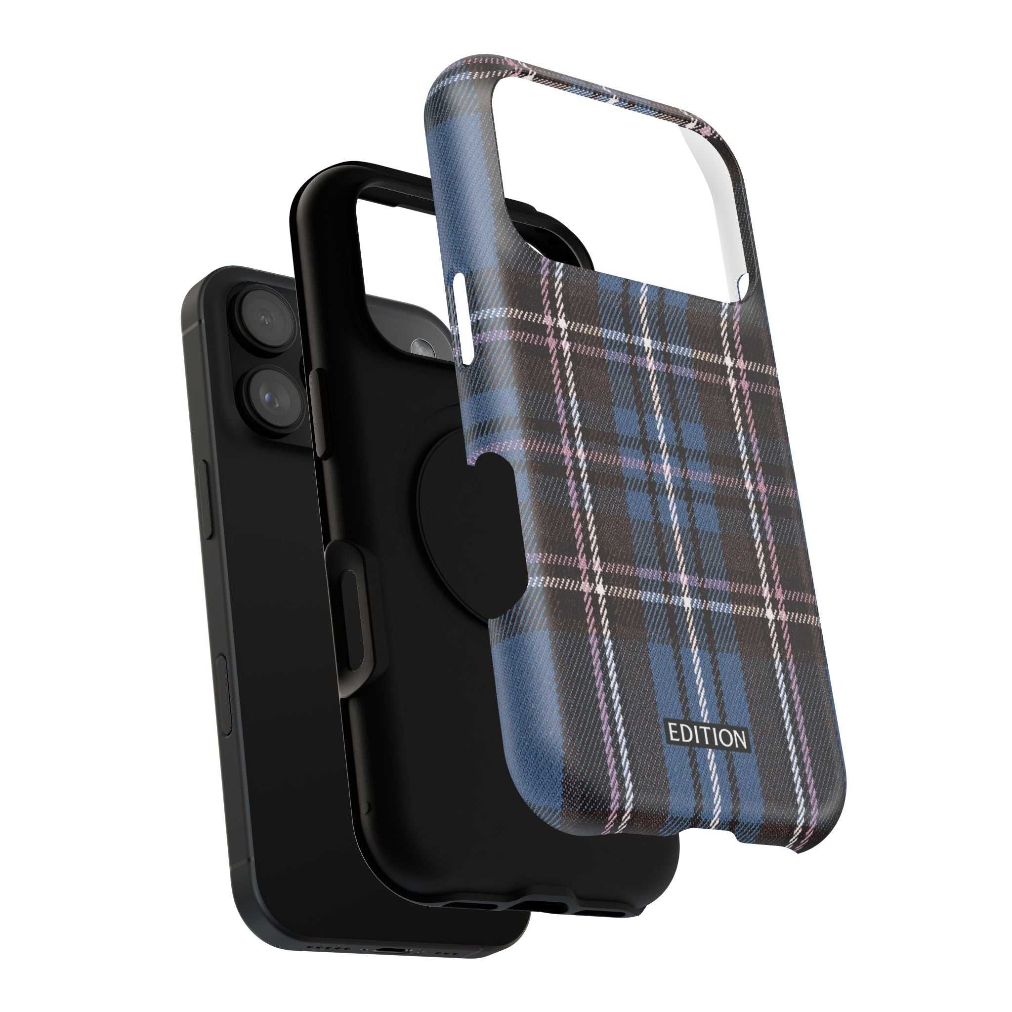 Blue and Pink Plaid Case