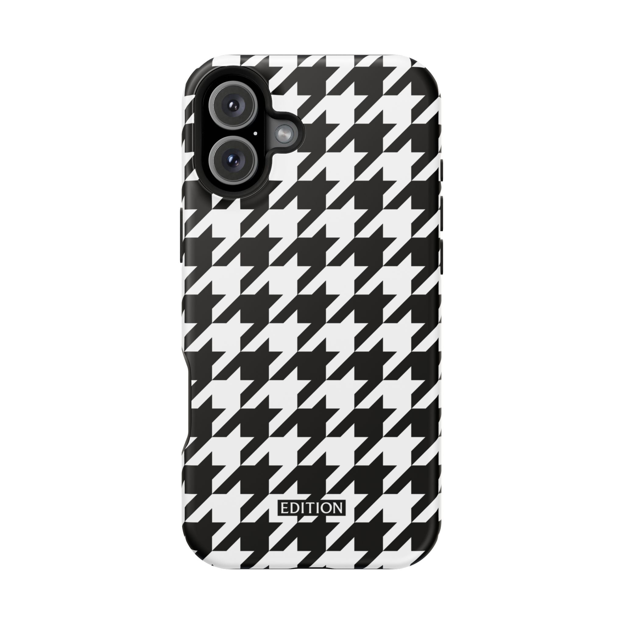 Black and White Houndstooth Case