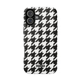 Black and White Houndstooth Case