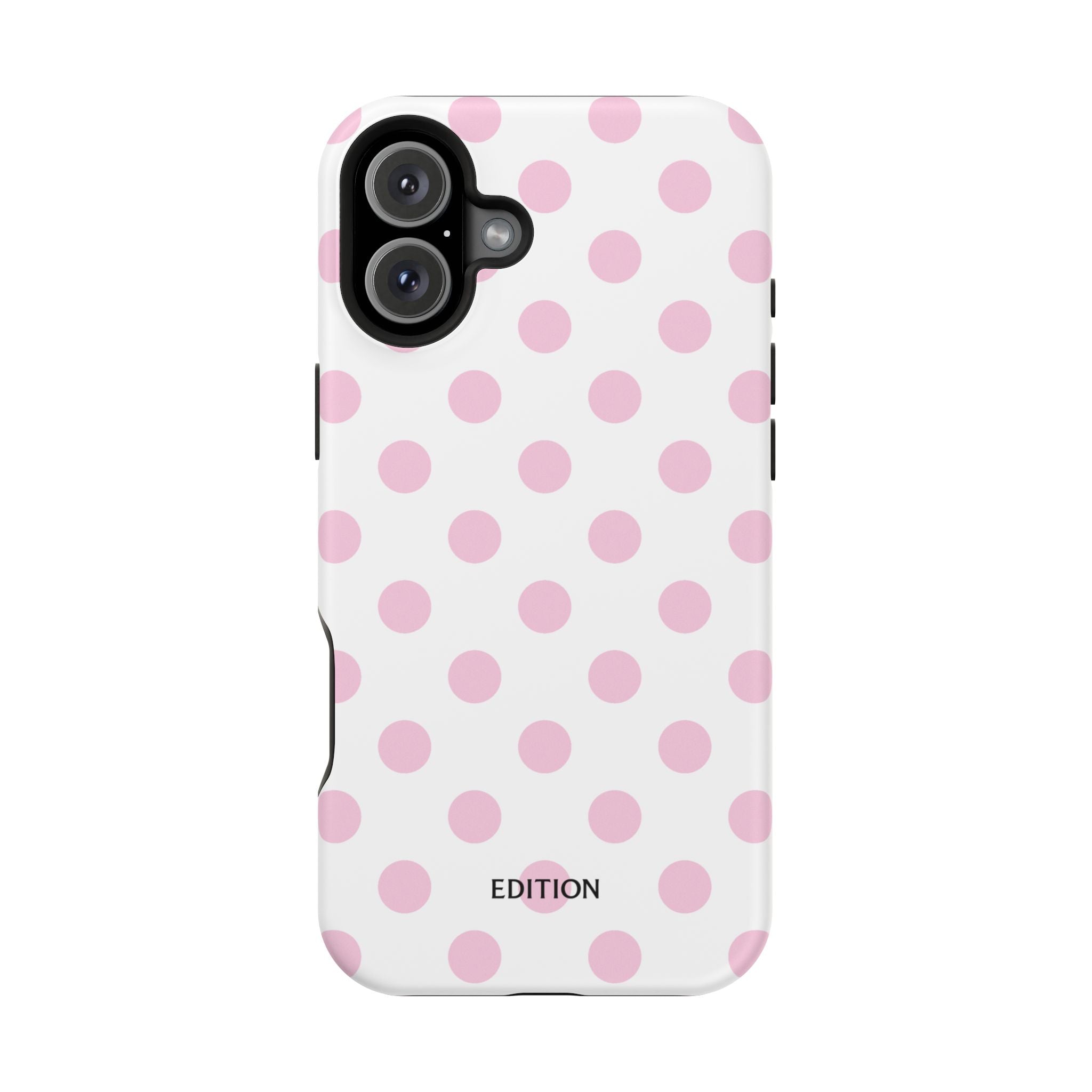 Pink and White Polka Dot Case